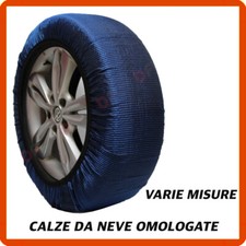 Calze da neve per auto camper omologate catene EN 16662-1 in tessuto pneumatici