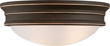 Westinghouse Lighting 63706 Plafoniera 33cm 60W E27 per interni in bronzo oliato