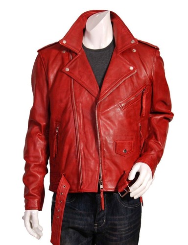 Giacca moto vera pelle - da,