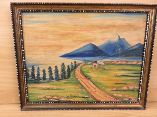 Vecchio quadro dipinto mano - quadro,