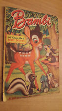 RARO ALBUM DI FIGURINE WALT DISNEY " BAMBI " DEL 1951 EDIZIONI LAMPO 97 FIGURINE
