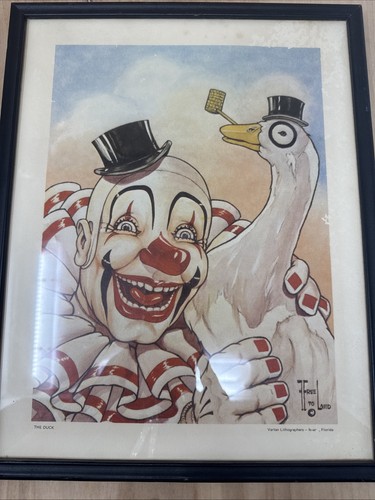 Quadro pagliaccio vintage con
