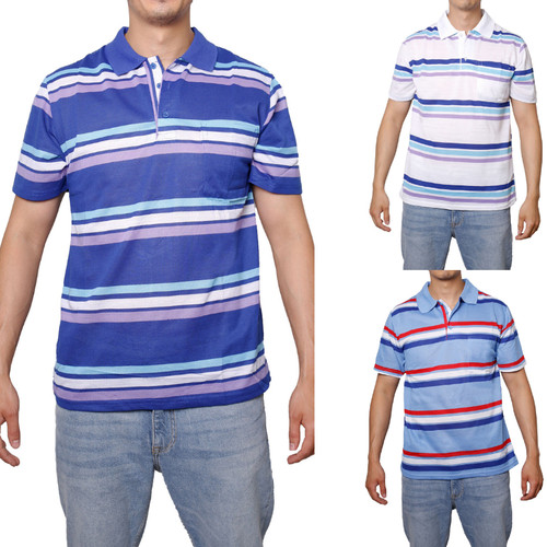 Polo uomo manica corta righe - polo,