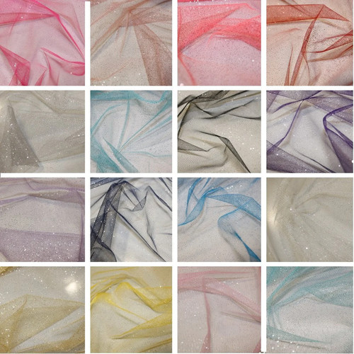 Morbido velato tulle polvere - velato,