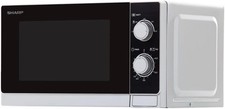 Sharp R200INW - Microonde, 20 l, controllo meccanico, 800 W, colore: argento