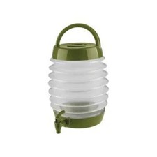 Crivit tanica acqua pieghevole 7,5 litri trasparente con rubinetto campeggio