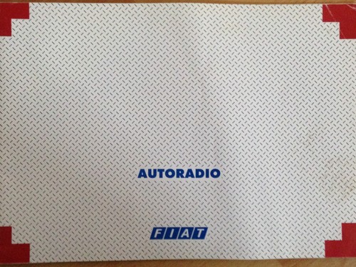 Fiat autoradio rds manuale - rds,