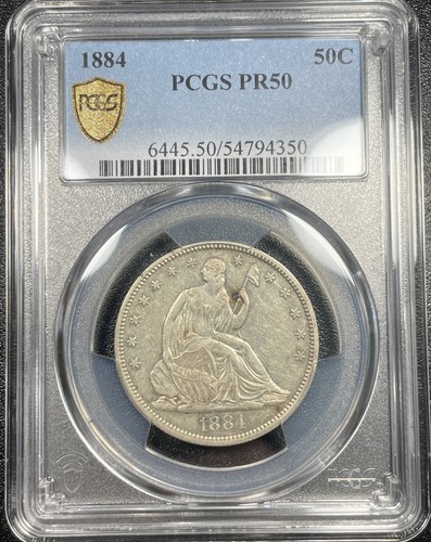 Mezzo dollaro 1884 seduto