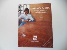 advertising Pubblicità 1982 CERAMICA PANARIA e ADRIANO PANATTA