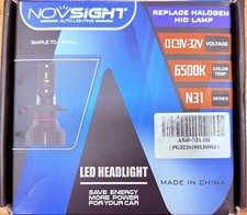 NOVSIGHT H4 CANBUS LED Headlight Bulbs Fanless Kit 50W Xenon White 10000LM UK