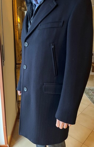 Fay cappotto uomo - blu, lana