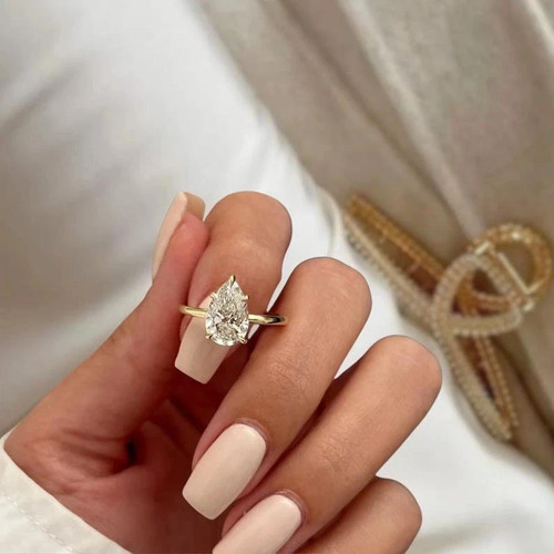 Anello fidanzamento oro - anello,