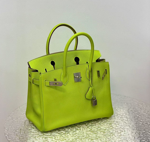Auth hermès birkin lime - hermès, 30