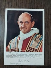 Papa Paolo VI, Holy Card Cartolina, Autografo stampato, PP.OO.MM.