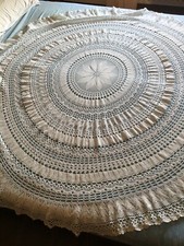 Tovaglia Fatta A Mano All’uncinetto Rotonda In Cotone