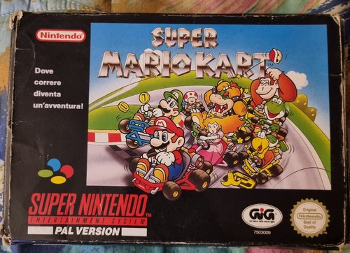 Super mario kart snes pal - mario,
