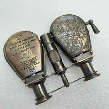 Antico binocolo vintage per occhiali da opera spyglass monocolo in ottone da ...