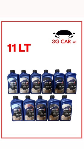 Litri olio motore 5w40 elf - 11,