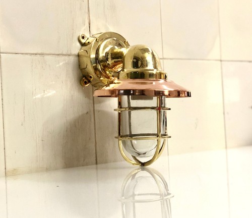 Applique parete nave ottone - da,