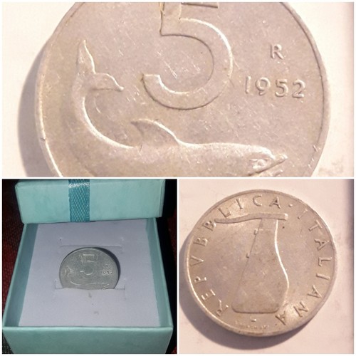 Lire delfino del 1952 - 5.lire.delfino,