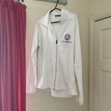 Giacca Abacus Golf Large Ryder Cup 2018 Vintage Bianca Manica Lunga Vedi Descrizione