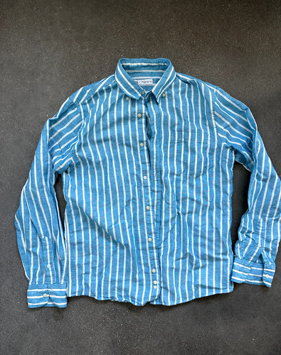 Zara camicia uomo blu - camicia,