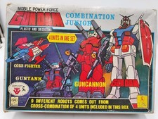 GUNDAM ROBOT COMBINATION SET JUNIOR CEPPI RATTI GUNTANK GUNCANNON CORE FIGHTER