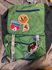 Zaino Invicta my jolly, usato - verde con toppe 