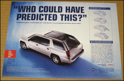 Pubblicità gmc envoy xuv - pubblicità,