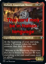 MTG MAHADI, EMPORIUM MASTER 540 FOIL EXC MAHADI, PADRONE DELL'EMPORIO CLB-X IT