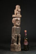 GRANDE STATUA ANTENATO ELABORATA CON UCCELLINO -BELU AREA-TIMOR #oceanica #indonesia