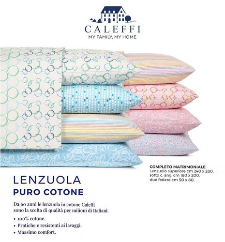Lenzuola caleffi matrimoniale - caleffi,