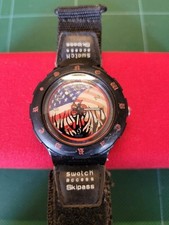 Orologio da polso Swatch Shaun Palmer design motivo snowboard SCUBA200 unisex adulti