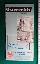 Cartina Stradale Austria 1964 OAMTC Vintage