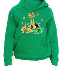 L'APE MAYA CARTOON T SHIRT FELPA CAPPUCCIO SWEAT FRUIT OF THE LOOM MAIA THE BEEN