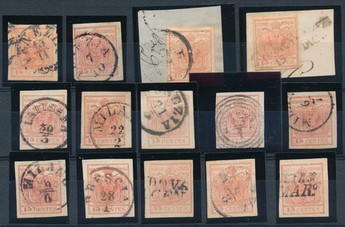 1850 lombardo veneto lotto - 1850/58,