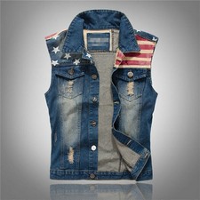 Giacca denim uomo hippy biker