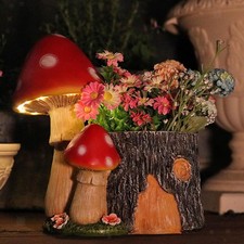 Vaso da fiori in resina con