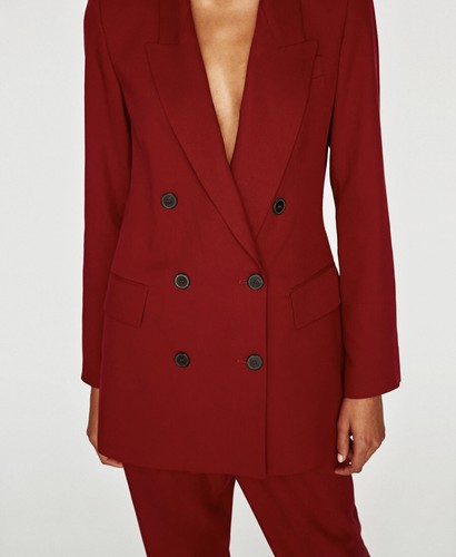 Blazer zara marrone taglia s - taglia,