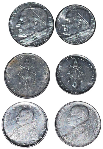 Lotto monete vaticano 100 - 6,