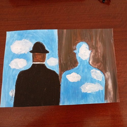 Magritte tecnica mista su - mista,