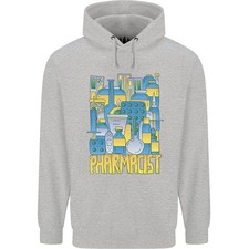 Felpa Da Uomo Design Chimico Farmacista 80% Cotone