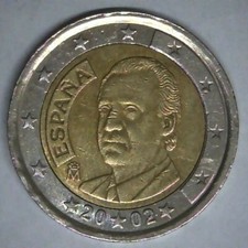 Moneta 2 euro 2002 Spagna con