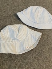 2 Baby Hats Striped Hat Has A