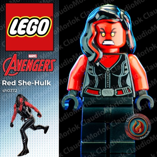 Lego red she hulk - lego, she-hulk
