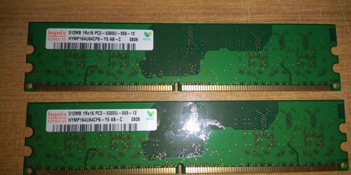 Ram ddr2 1gb - 1gb(2x512), 1rx16
