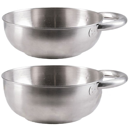 Ciotola acciaio inox con - in,
