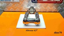 Harley Davidson supporti manubrio riser originali da 4,5" clamp  cromo con logo