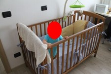 Lettino Pali City con materasso doppia altezza e cassetto bambino bambina