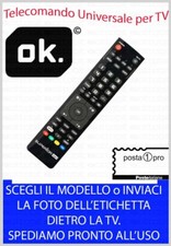 TELECOMANDO UNIVERSALE per TV TELEVISORE MARCA " OK " SCEGLI MODELLO LISTA